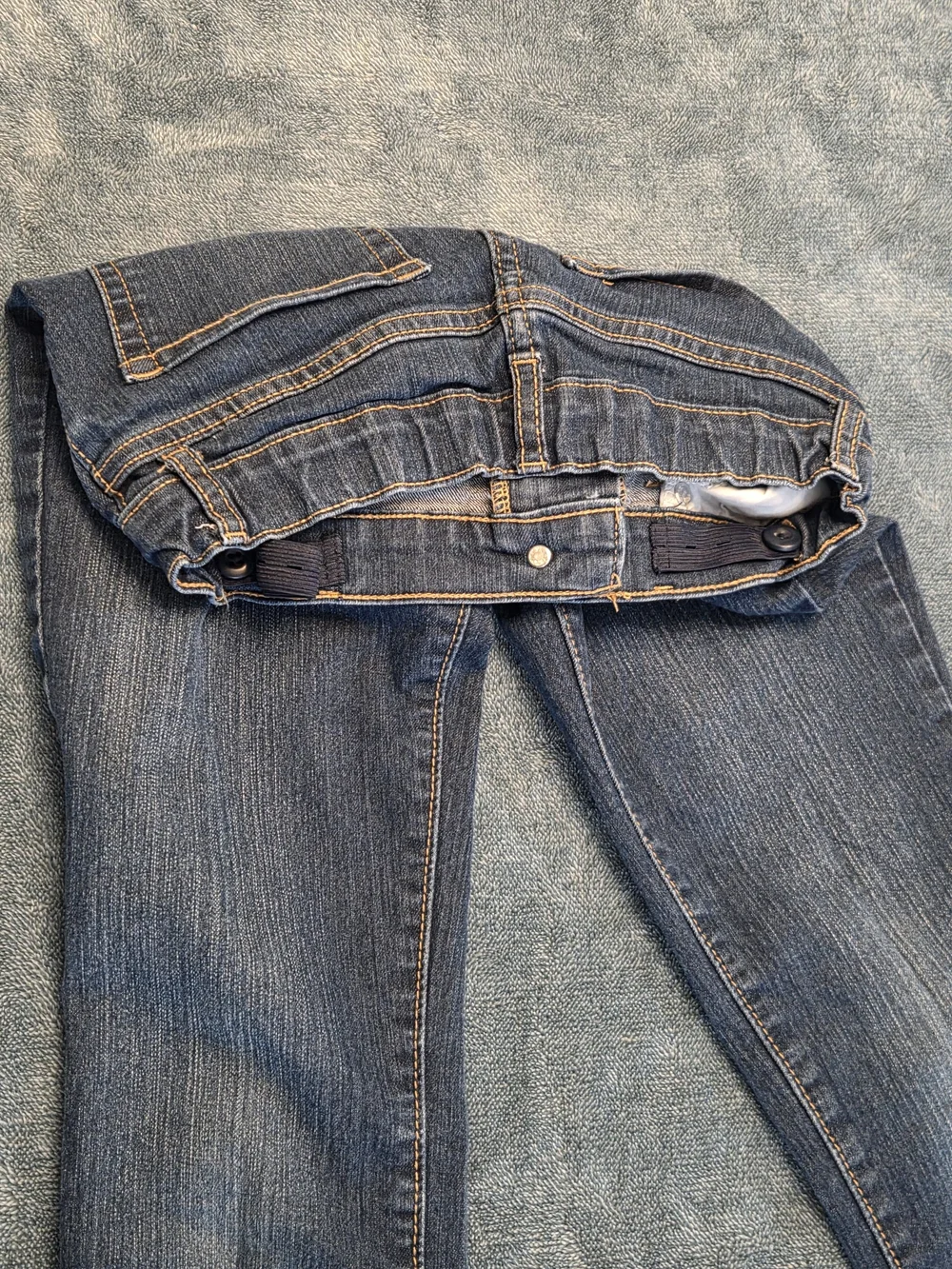 Dark Wash Girl's Skinny Jeans - Unbranded